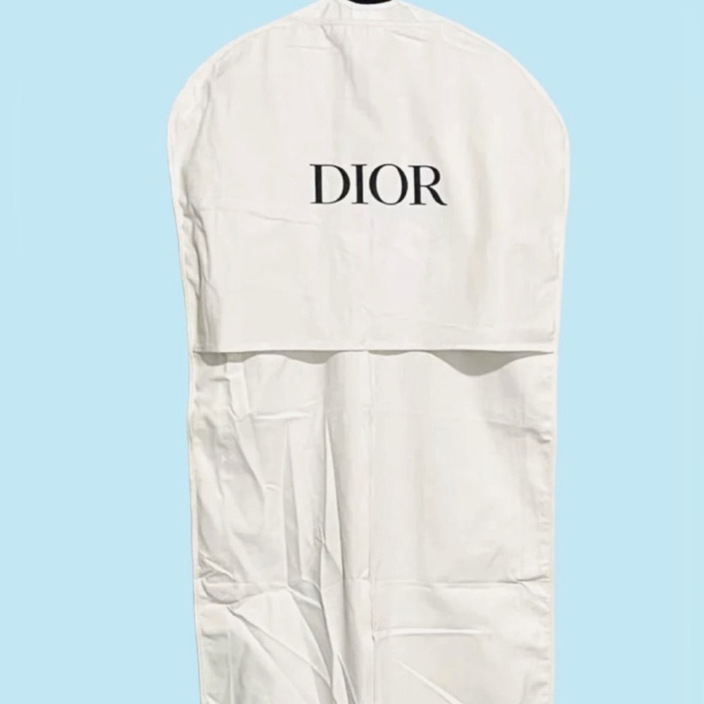 ❤️ NEW DIOR Garment Bag  canvas White and logo black with zip